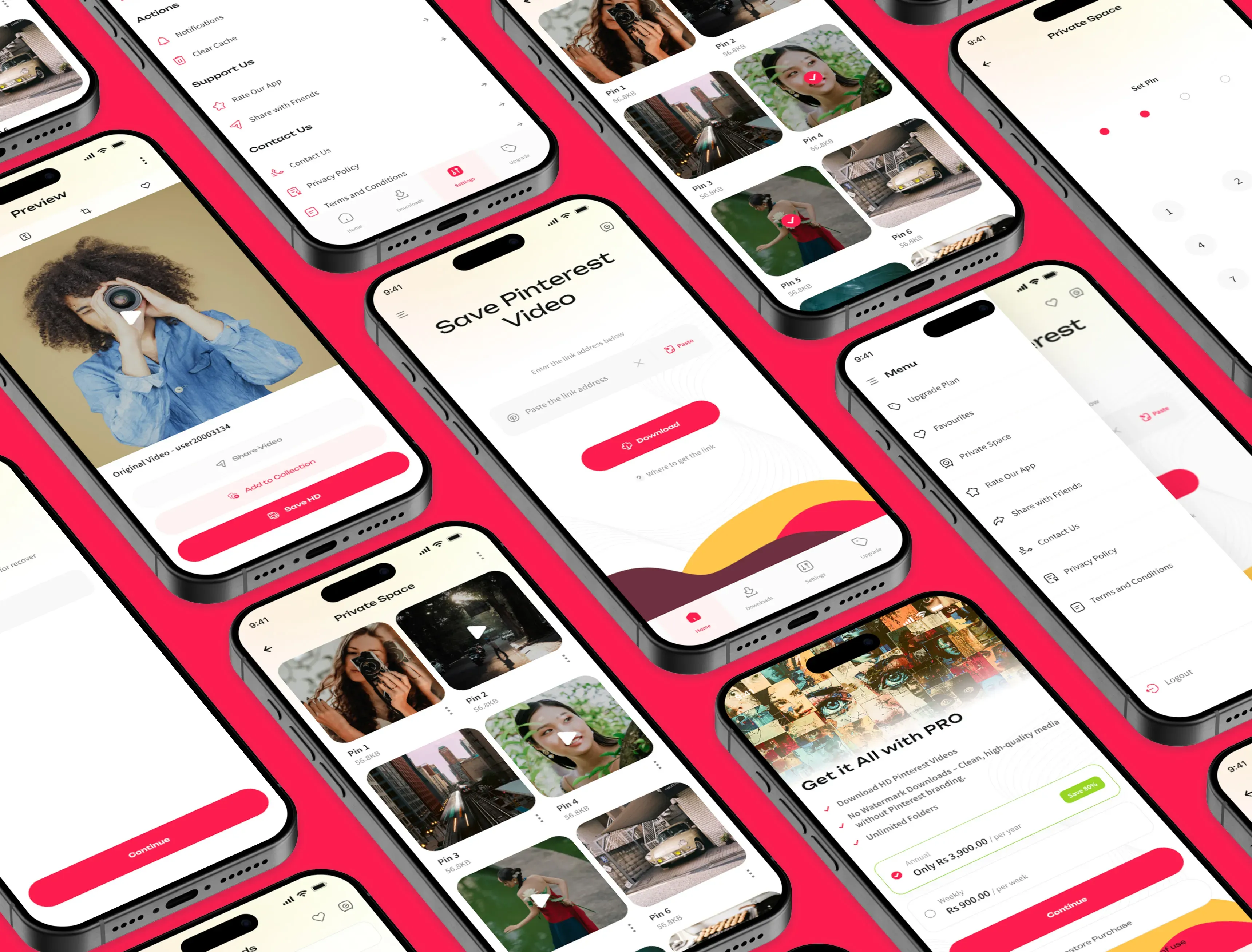 pinterest-video-downloader-app-screens